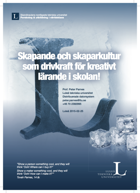 Skapande och skaparkultur som drivkraft för kreativt lärande i skolan - Prof. Peter Parnes 20150225 - framsida.png